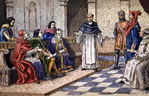 Medieval Court Scene Drucke: 2685766