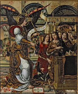 Annunciation Scene Painting Drucke: 2686606