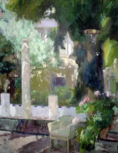 Impressionist Garden Scene Drucke: 2686809