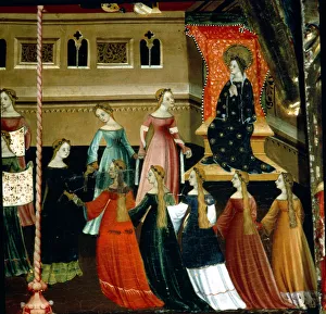 Medieval Court Scene Drucke: 2686981