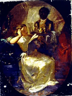Contemplative Woman Portrait Drucke: 2687096