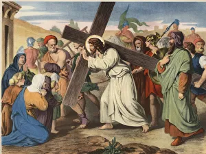 Crucifixion Scene Artwork Drucke: 2687432