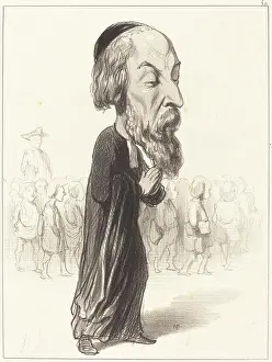Honore Daumier Drucke: A. Fred. Pierre Graf von Falloux, 1849. Künstler: Honoré Daumier