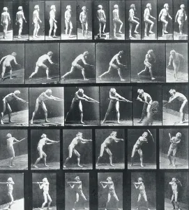 Eadweard Muybridge Images Drucke: A: Walking. B: Ascending a Step
