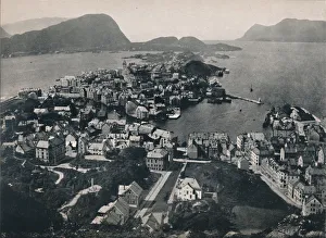 Art Nouveau Architecture Norway Drucke: Aalesund, 1914. Creator: Unknown