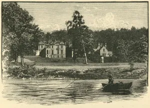 River Tweed Views Drucke: Abbotsford, from the River, 1898. Creator: Unknown