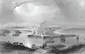 Black And White Landscape Drucke: Aberdeen, 1840. Creator: Unknown