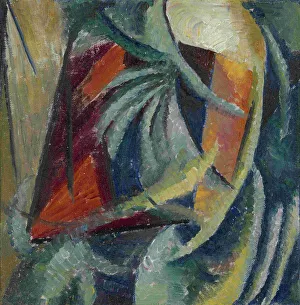 Russian Fine Art For Sale Drucke: Abstract Composition, 1913-1914. Artist: Bogomazov, Alexander Konstantinovich (1880-1930)