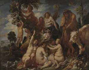 Flanders Fine Art Images Drucke: Achelous Defeated by Hercules. The Origin of the Cornucopia