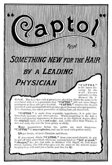 Black And White Prints Drucke: Advertisement for Captol, 1898. Creator: Unknown