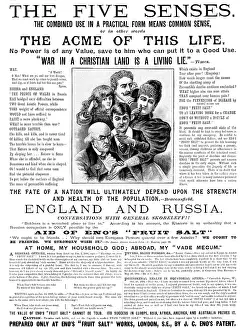 British Healthcare History Drucke: Advertisement for Eno's 'Fruit Salt'