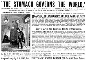 Black And White Illustration Art Drucke: Advertisement for Eno's Fruit Salt