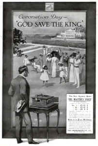Royal Coronation Event Drucke: Advertisement for the Gramophone and Co. Ltd