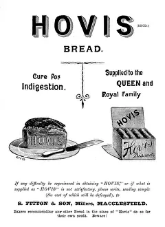 Black And White Print Art Drucke: Advertisement for Hovis Bread, 1895. Creator: Unknown