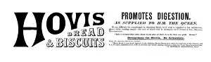 Illustrated London News Ad Drucke: Advertisement for Hovis Bread & Biscuits, 1895. Creator: Unknown