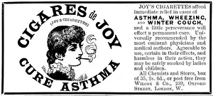 Illustrated London News Advertisements Drucke: Advertisement for Joy's Cigarettes