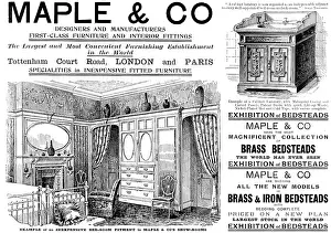 Black And White Ad Illustration Drucke: Advertisement for Maple & Co. 1898. Creator: Unknown