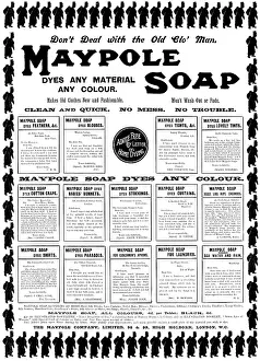 Vintage Soap Ads Drucke: Advertisement for Maypole Soap, 1898. Creator: Unknown