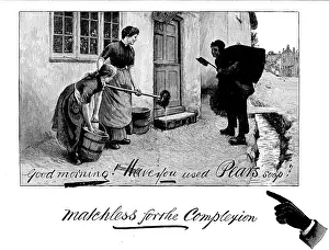 Cleanliness And Hygiene Practices Drucke: Advertisement for Pears Soap, 1890. Creator: Unknown