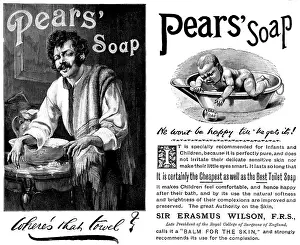 Vintage Soap Ads Drucke: Advertisement for Pears Soap, 1895