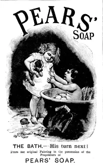 British Advertising Art Drucke: Advertisement for Pears Soap, 1895