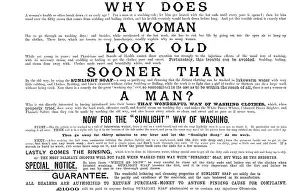 Illustrated London News Advertisements Drucke: Advertisement for Sunlight Soap, 1890. Creator: Unknown