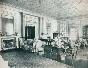 Country House Interior Drucke: The Adam Salon, Stoke Edith, c1909