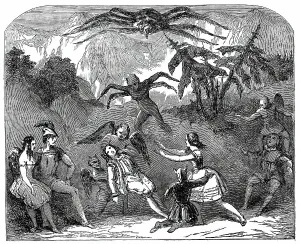 Victorian Era Acting Drucke: Adelphi - Scene from La Tarantula; or