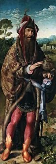 Bible Scene Artwork Drucke: The Adoration of the Magi (Triptych)