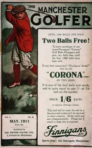 Großraum Manchester Drucke: Anzeige auf dem Cover von The Manchester Golfer, Britisch, Mai 1911