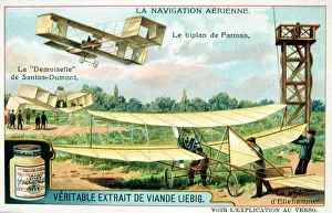 Biplane Aircraft Drucke: Aerial Navigation, c1910