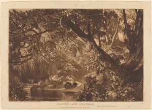 Aesacus und Hesperie, veröffentlicht 1819. Ersteller: J.M.W. Turner