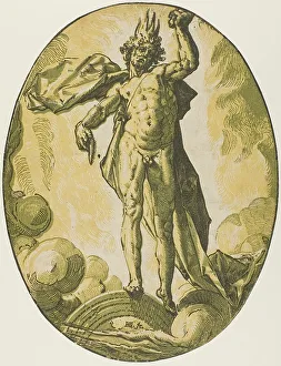 Hendrik Goltzius Artwork Drucke: Aether, plate six from Demogorgon and the Dieties, c.1588-90. Creator: Hendrik Goltzius