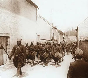 First World War Black And White Images Drucke: African troops, c1914-c1918