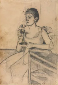 Nach dem Abendessen Kaffee (Vorside), um 1889. Schöpferin: Mary Cassatt (Amerikanisch, 1844-1926)