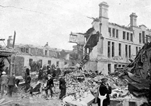 Nachwirkung einer deutschen Luftangriffskampagne in Liverpool (Merseyside), Zweiter Weltkrieg, März 1941