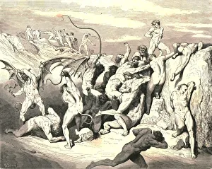 Ach! Wie sie sie an der ersten Striche gebunden haben!, c1890. Künstler: Gustave Doré.
