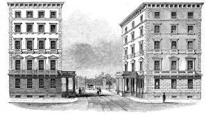 London Landscape Photography Drucke: The Albert Gate, Hyde Park, Knightsbridge, 1844. Creator: Unknown