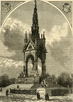 Queen Victoria Tribute Drucke: The Albert Memorial, c1876. Creator: Unknown