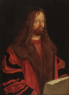 Renaissance Male Portrait Drucke: Albrecht Dürer. Creator: Unknown