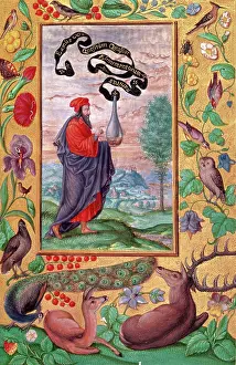 Ein Alchemist mit einem Flaschen, 1582. Künstler: Unbekannt.