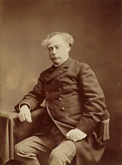 Albumen Silver Print Art Drucke: Alexandre Dumas, fils, c1886. Creator: Paul Nadar