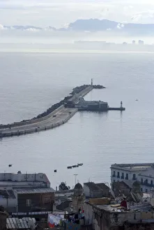 Colourful Harbour Scenes Drucke: Algeria, Algiers, Harbour