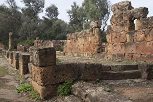 Ancient Roman Temples Drucke: Algeria, Tipasa, Temples