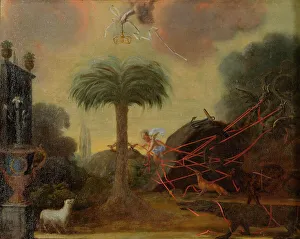 Anonymous Artwork Drucke: Allegory, unknown date. Creator: Anon