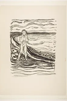 Edvard Munch Art Drucke: Alpha's Despair, 1908/09. Creator: Edvard Munch