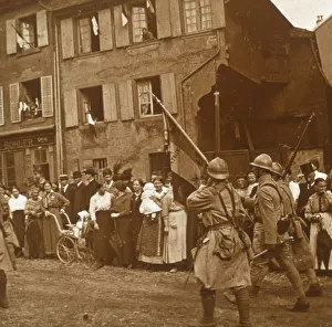 German Occupation Of Alsace Drucke: Alsace is taken, c1914-c1918