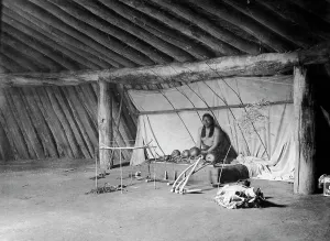North American Tribal Culture Drucke: The altar, 1908, c1908. Creator: Edward Sheriff Curtis