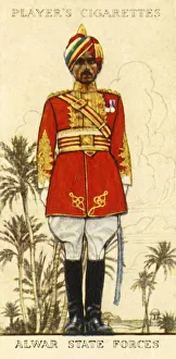 Military Uniforms 1930s Drucke: Alwar State Forces, 1936. Creator: Unknown