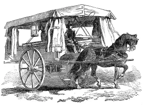 Ambulanz für die Verwundeten, 1854. Künstler: Unbekannt.